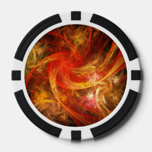 Feuersturm Abstrakte Kunst Pokerchips