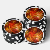 Feuersturm Abstrakte Kunst Pokerchips (Stapel)