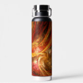 Feuersturm Abstrakte Kunst Trinkflasche (Rückseite)