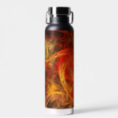 Feuersturm Abstrakte Kunst Trinkflasche (Vorne)