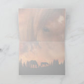 "Feuersturm auf dem Berg", Grußkarte Karte (Innenseite)