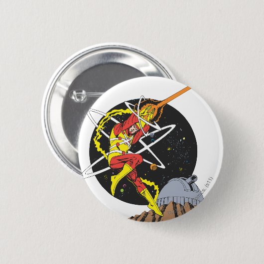 Feuersturm - Der Nukleare Mann Button (Vorne & Hinten)