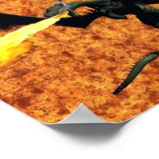 Feuersturm Poster (Ecke)