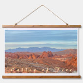 Feuertal in der Dämmerung Wandteppich Mit Holzrahmen (Vorne)