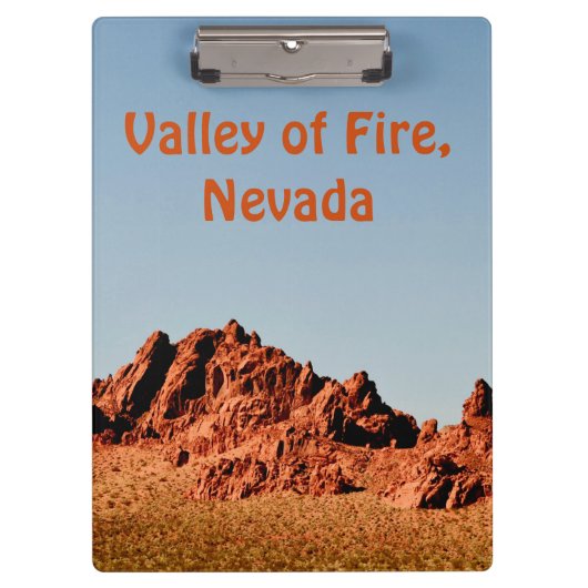 Feuertal, Nevada Klemmbrett (Vorderseite)