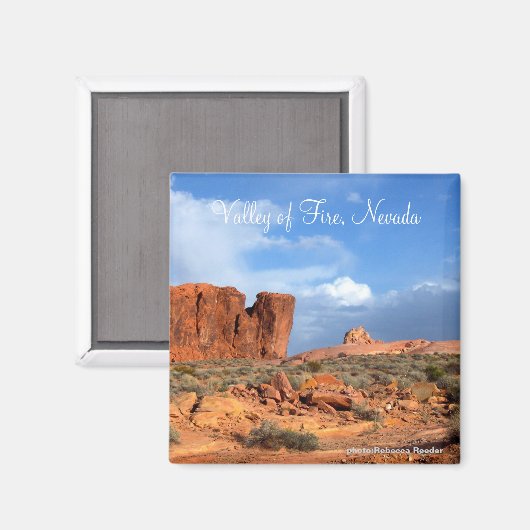 Feuertal, Nevada Magnet (Vorderseite/Rückseite)