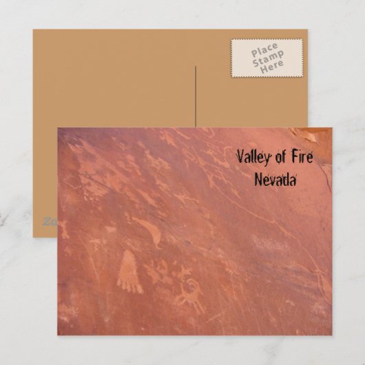Feuertal, Nevada Postkarte (Vorne/Hinten)