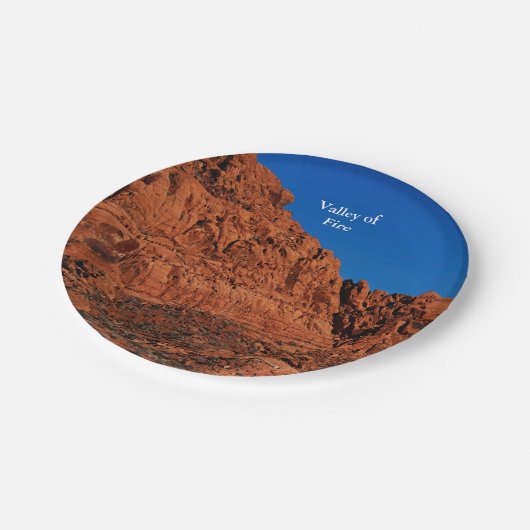 Feuertal Pappteller (Schrägansicht)