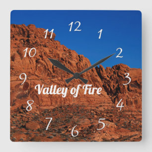 Feuertal quadratische wanduhr