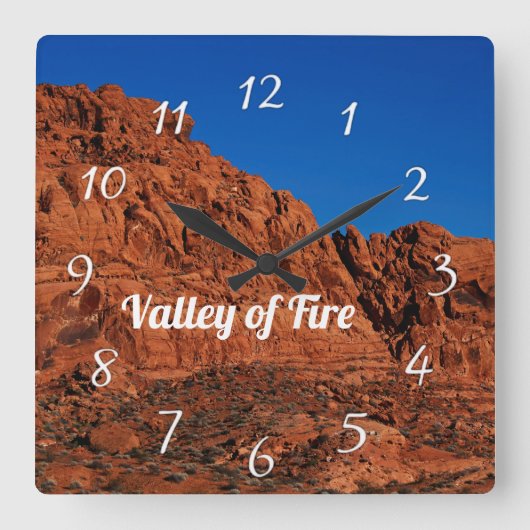 Feuertal quadratische wanduhr (Vorderseite)