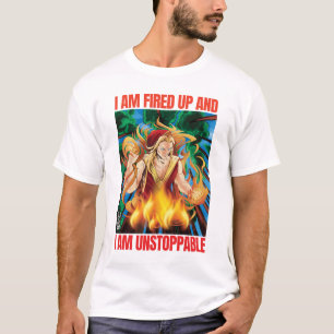 Feuerte Geister Männer Weißes Shirt
