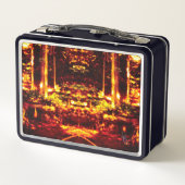 Feuertempel Metall Brotdose (Rückseite)