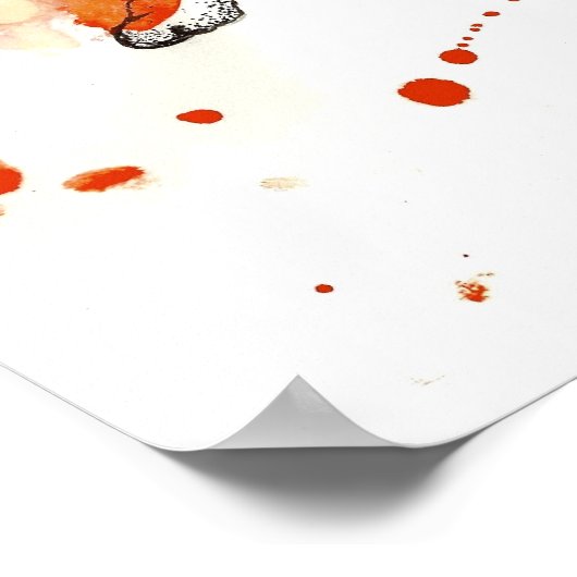 Feuertiger Poster (Ecke)