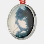 Feuerturm am Grand Canyon Silbernes Ornament (Links)