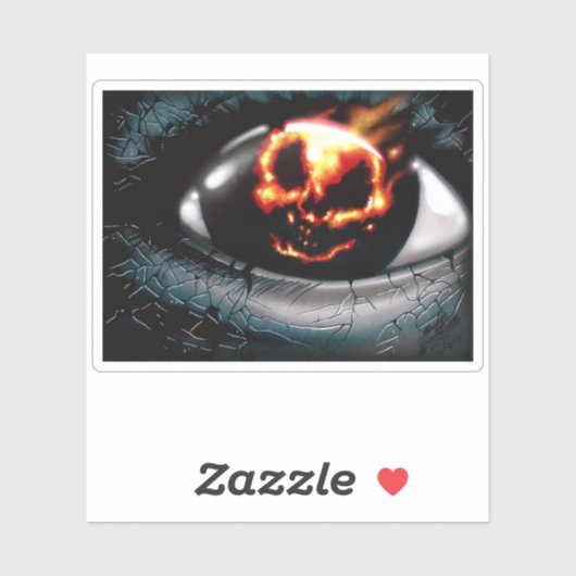 "Feuervision" Aufkleber (Blatt)