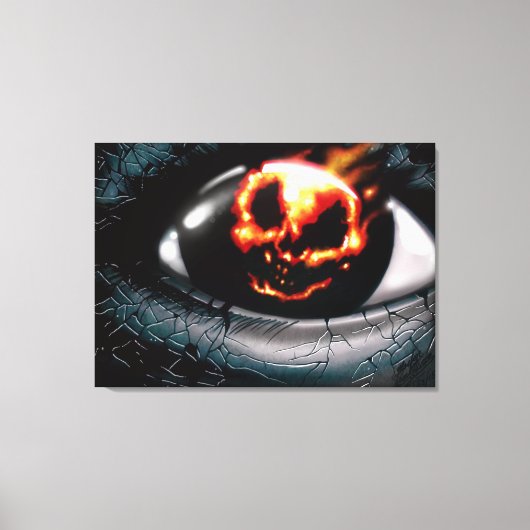 "Feuervision" Leinwanddruck (Vorderseite)