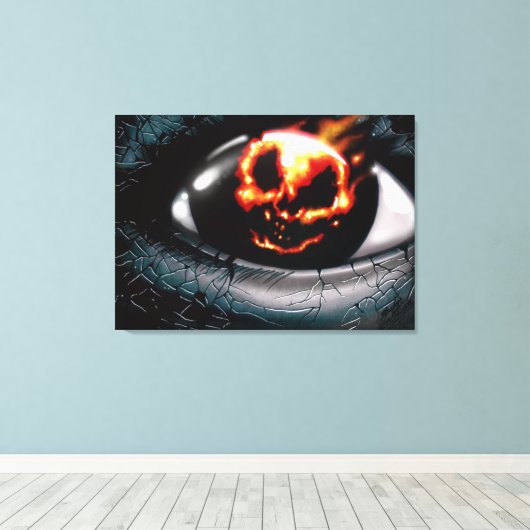 "Feuervision" Leinwanddruck (Insitu (Holzboden))