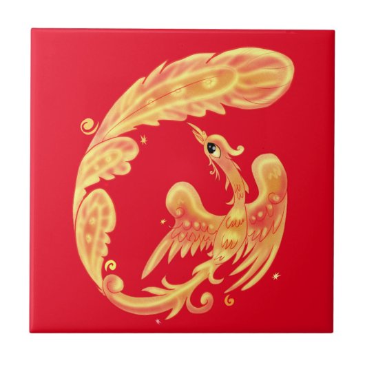 Feuervogel Fliese (Vorderseite)