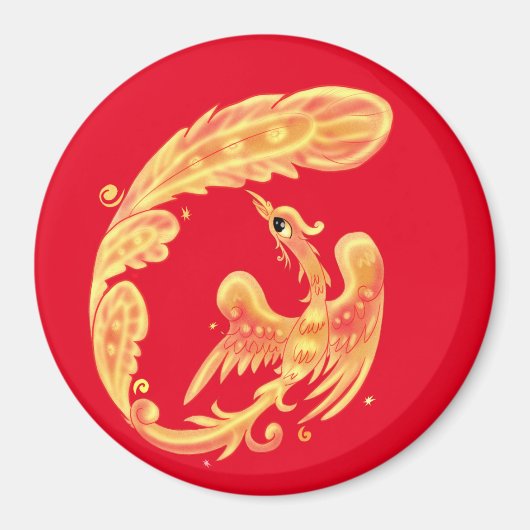 Feuervogel Magnet (Vorne)