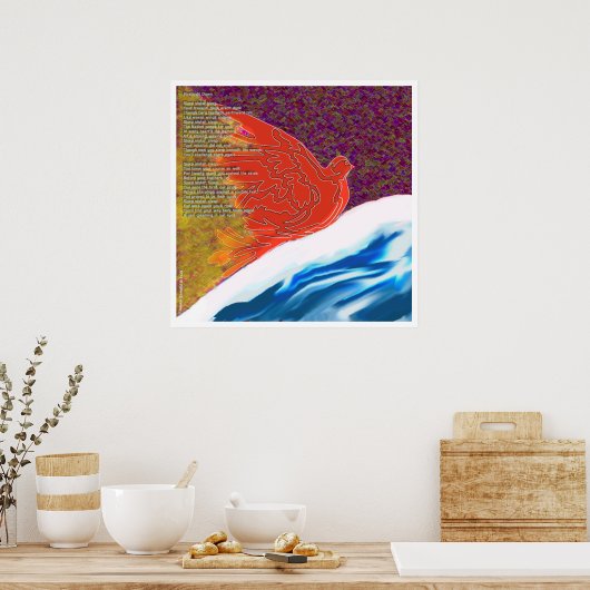 Feuervögel Poster (Küche)