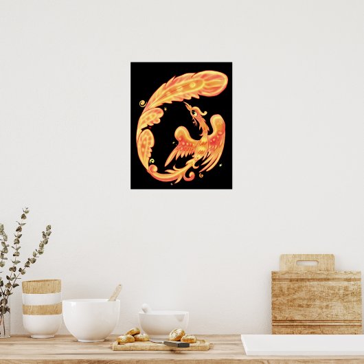Feuervogel Poster (Küche)