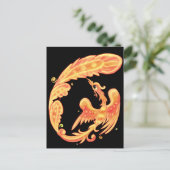 Feuervogel Postkarte (Stehend Vorderseite)