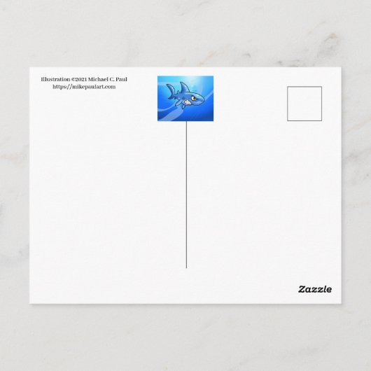 Feuervogel Postkarte (Rückseite)