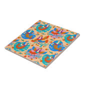 Feuervögel und Meerjungfrauen Fliese (Seite)