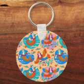 Feuervögel und Meerjungfrauen Schlüsselanhänger (Vorderseite)