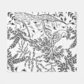 Feuervogel, Vogel Fleecedecke (Vorderseite (Horizontal))