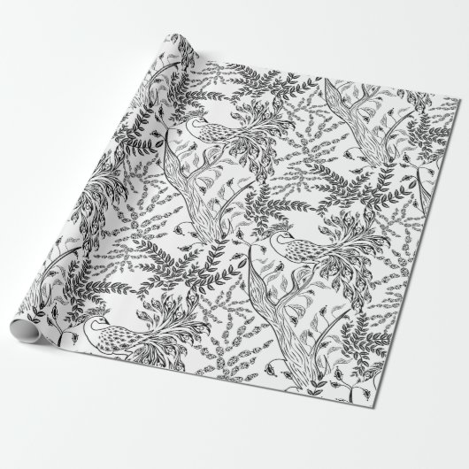 Feuervogel, Vogel Geschenkpapier (Ungerollt)