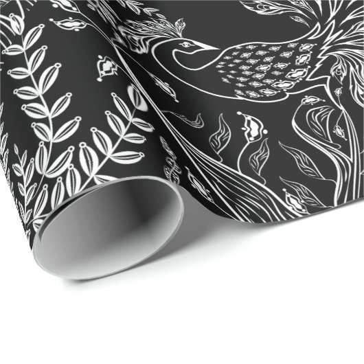 Feuervogel, Vogel Geschenkpapier (Rolleneckpunkt)