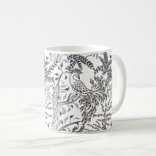 Feuervogel, Vogel Kaffeetasse (VorderseiteRechts)