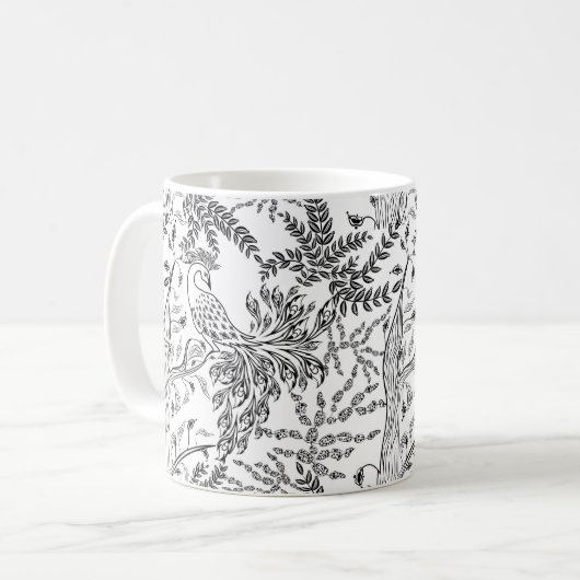 Feuervogel, Vogel Kaffeetasse (Vorderseite Links)