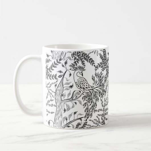 Feuervogel, Vogel Kaffeetasse (Links)