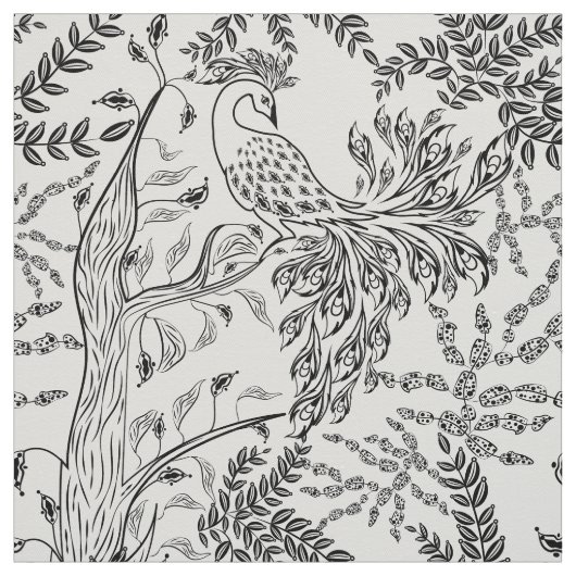 Feuervogel, Vogel Stoff (Muster)