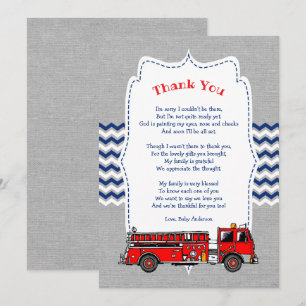 Feuerwache Kinderdusche danke Einladung