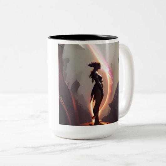 Feuerwaffe Zweifarbige Tasse (VorderseiteRechts)