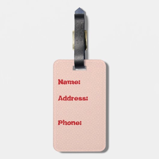 Feuerwaffen Gepäckmarke Gepäckanhänger (Rückseite vertikal)