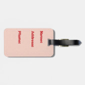 Feuerwaffen Gepäckmarke Gepäckanhänger (Rückseite horizontal)