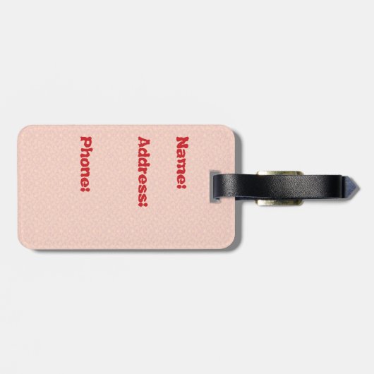 Feuerwaffen Gepäckmarke Gepäckanhänger (Rückseite horizontal)