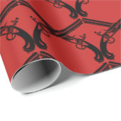 Feuerwaffen Geschenkpapier (Rolleneckpunkt)