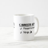 Feuerwaffen-Lehrer - Ninja Karriere Kaffeetasse (VorderseiteRechts)
