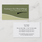 Feuerwaffen-Schießstand-Visitenkarten Visitenkarte (Vorne/Hinten)