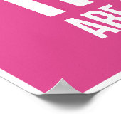 Feuerwaffen sind eine Girls Best Friend Print Poster (Ecke)