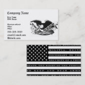 Feuerwaffen-Visitenkarte Visitenkarte (Vorne/Hinten)