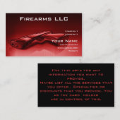 Feuerwaffenhändler Visitenkarte (Vorne/Hinten)