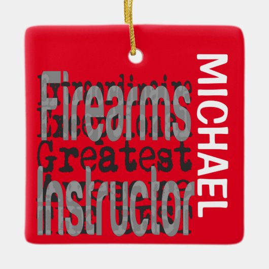 Feuerwaffenleiter Sonderbeauftragter CUSTOM Keramikornament (Vorderseite)