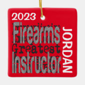 Feuerwaffenleiter Sonderbeauftragter CUSTOM Keramikornament (Vorderseite)