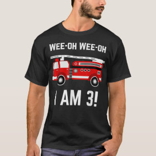 Feuerwagen 3 Jahre alt Geburtstag 3. Geburtstag Ge T-Shirt